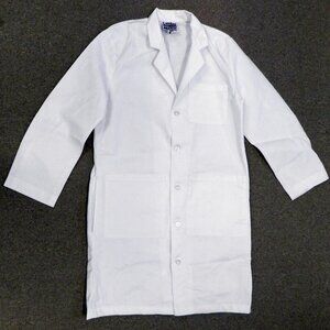 Landau White Lab Coat Mens XLT 40" Medical Consultation Jacket 3124 Size 46L NWT